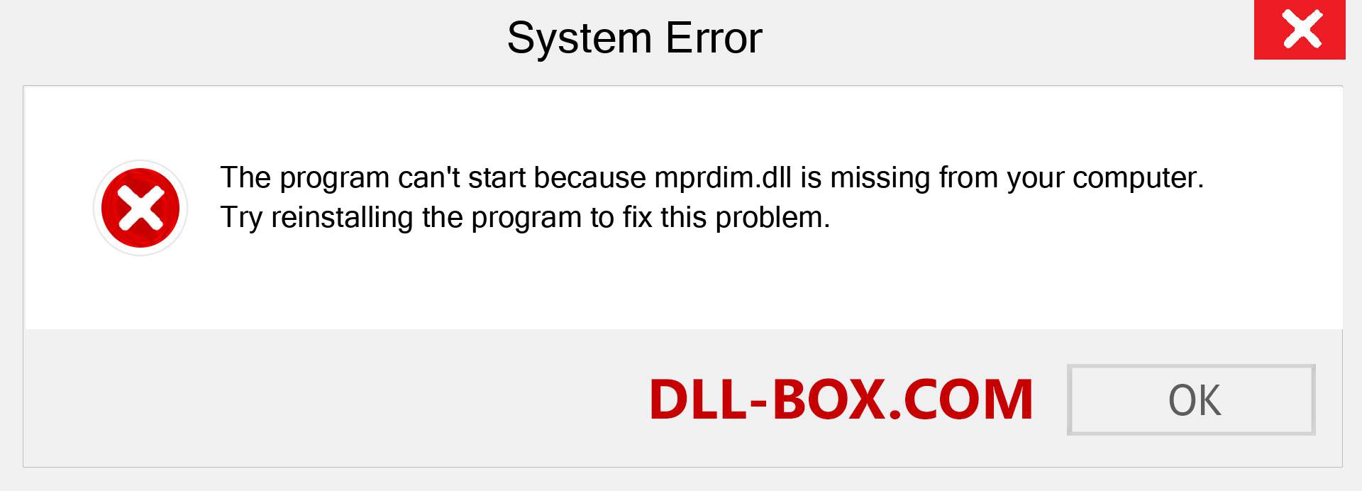  mprdim.dll file is missing?. Download for Windows 7, 8, 10 - Fix  mprdim dll Missing Error on Windows, photos, images